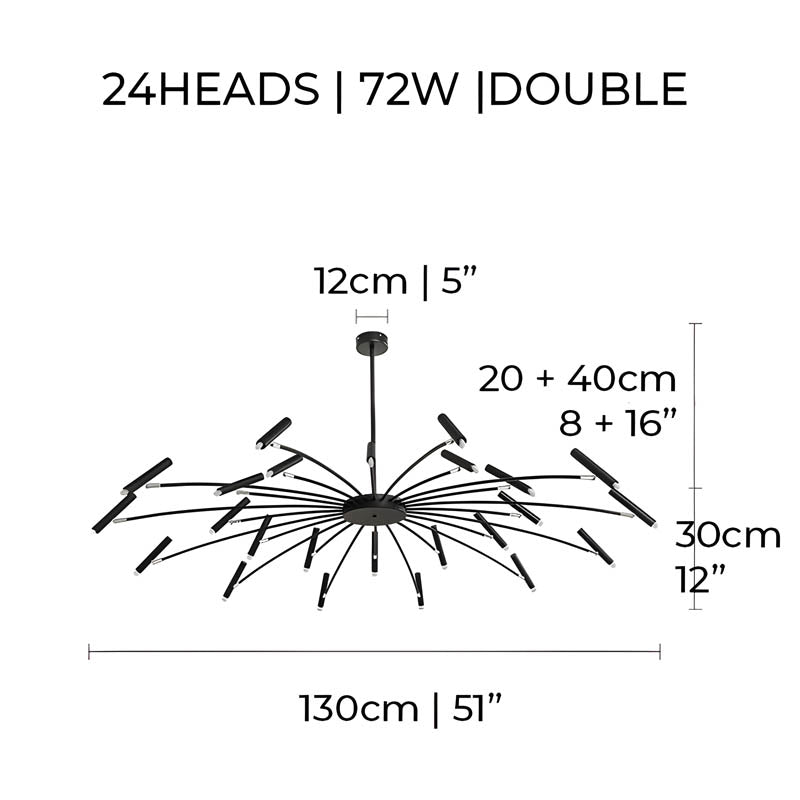 FUTURA (Reduzierter Preis | 24 Köpfe, 130cm, doppelt, dreifarbig)