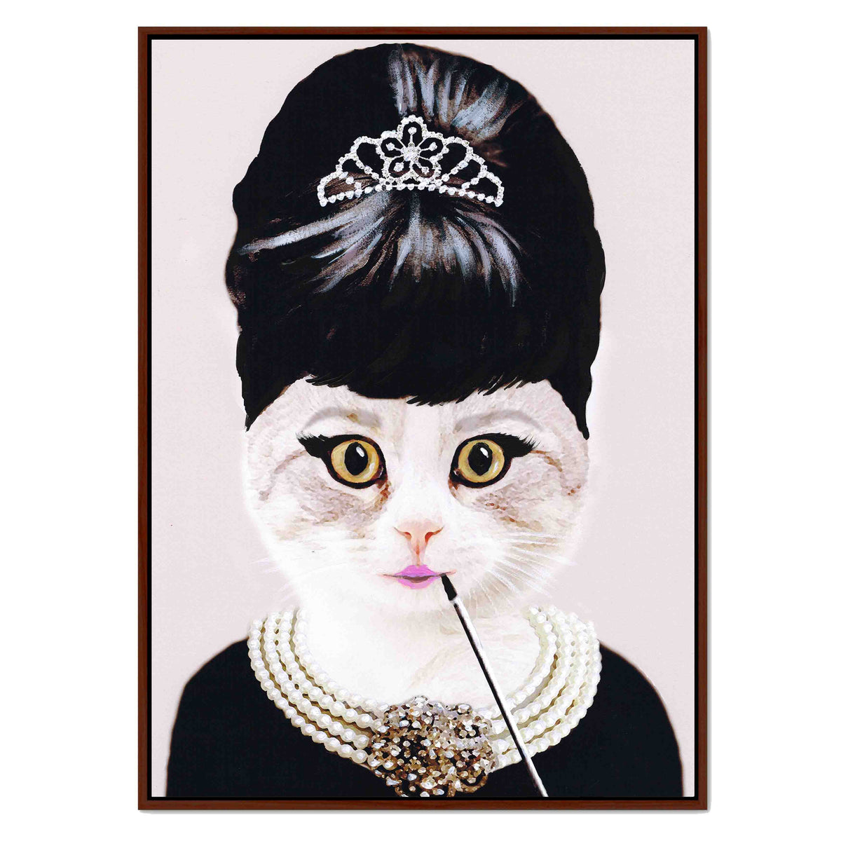 AUDREY HEPBURN CAT | CANVAS