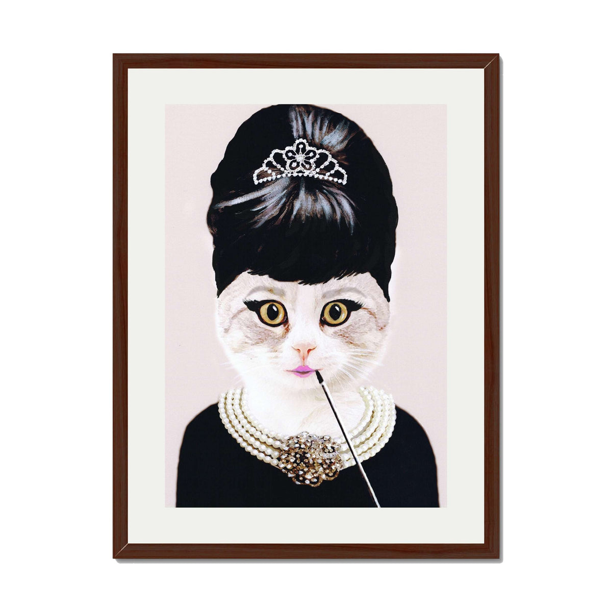 AUDREY HEPBURN CAT | PRINT