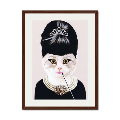 AUDREY HEPBURN CAT | PRINT