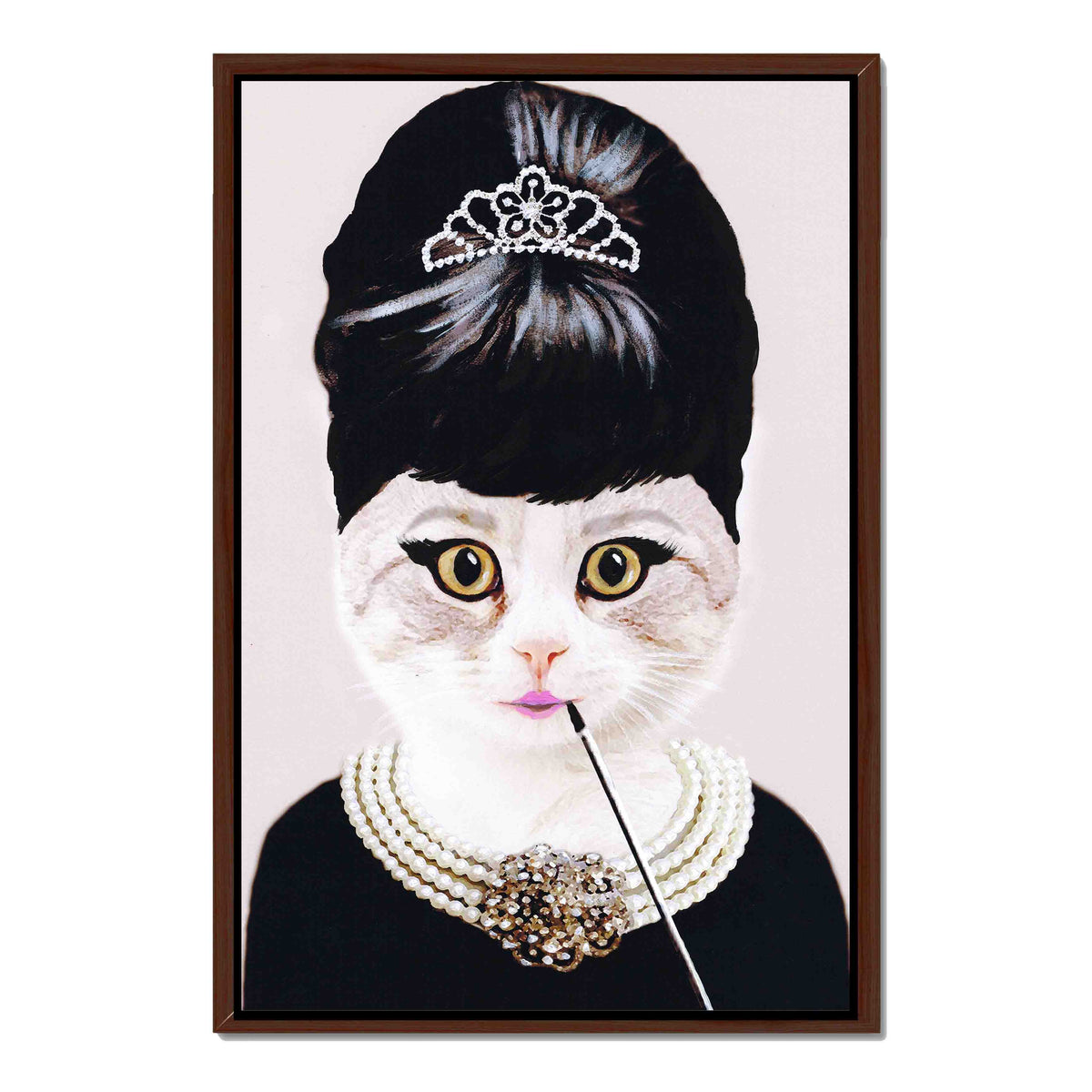 AUDREY HEPBURN CAT | CANVAS