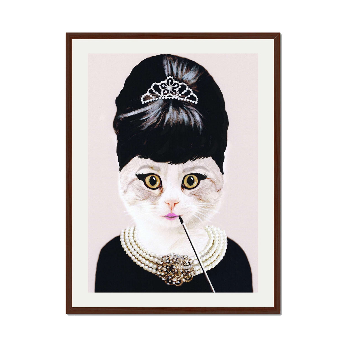 AUDREY HEPBURN CAT | PRINT