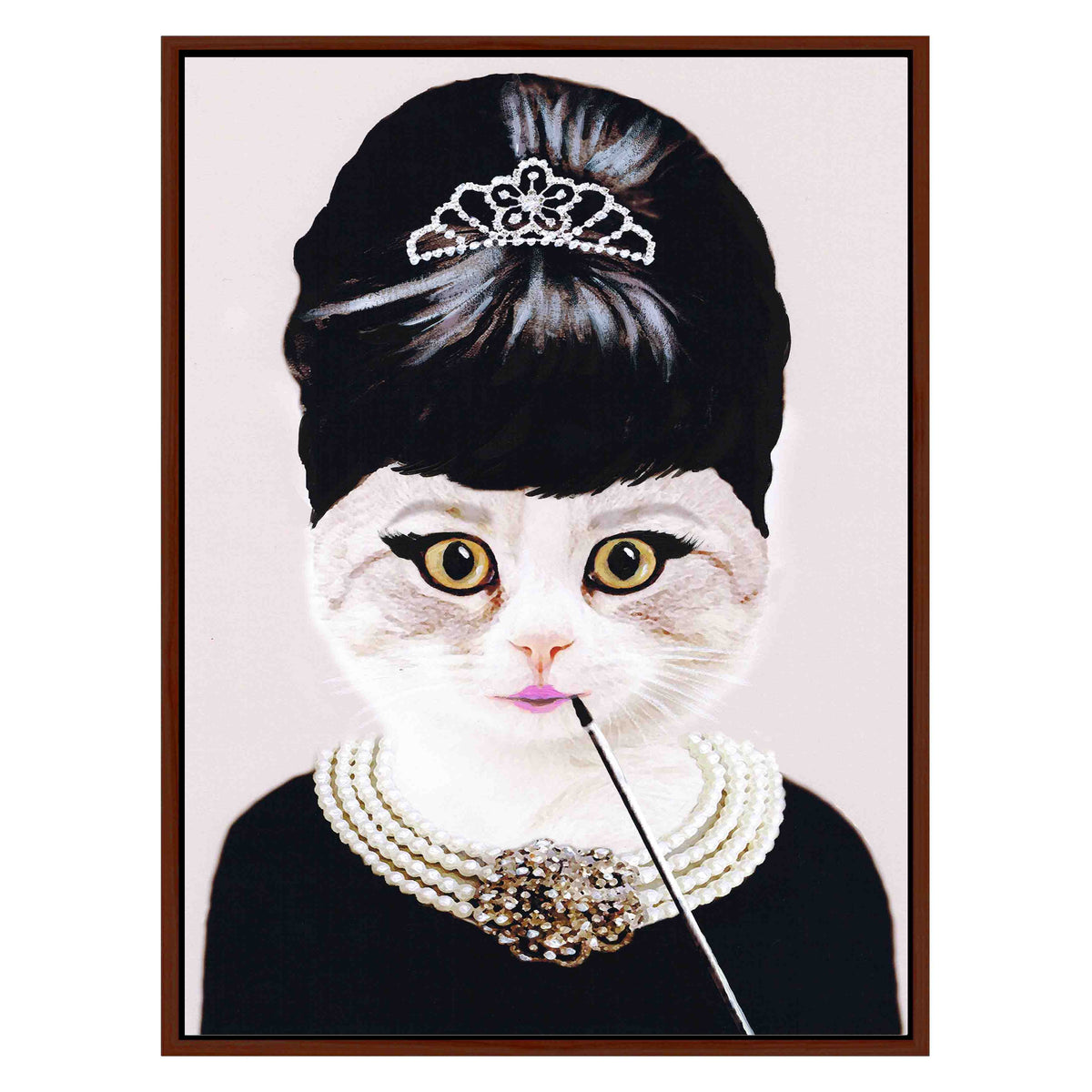 AUDREY HEPBURN CAT | CANVAS