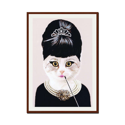 AUDREY HEPBURN CAT | PRINT