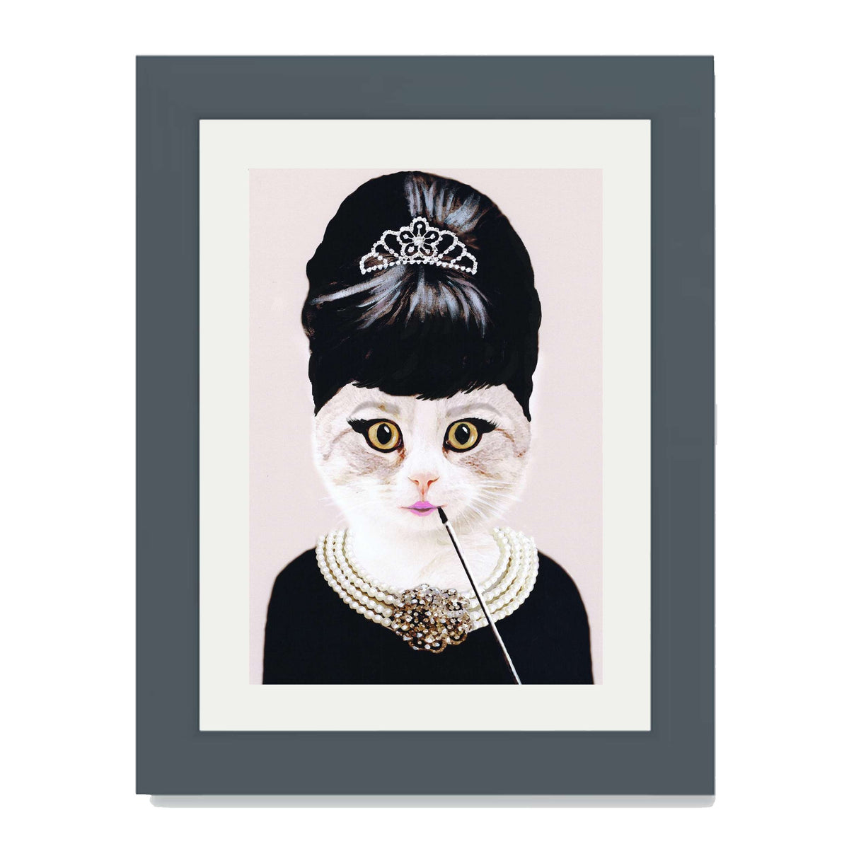 AUDREY HEPBURN CAT | PRINT