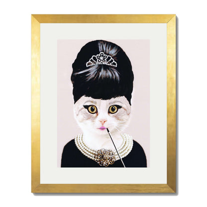 AUDREY HEPBURN CAT | PRINT