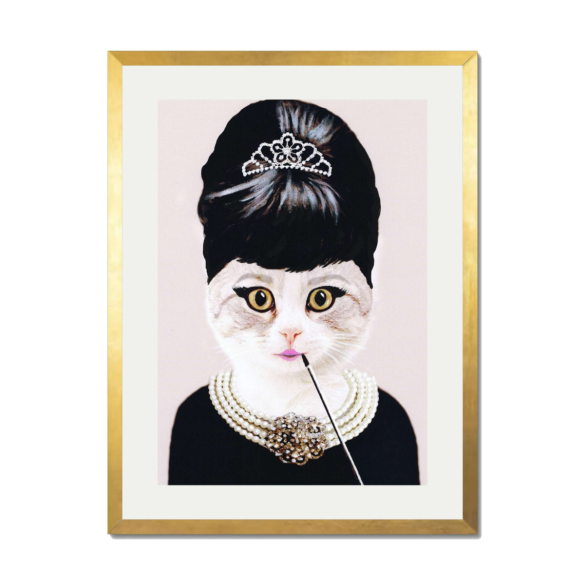 AUDREY HEPBURN CAT | PRINT