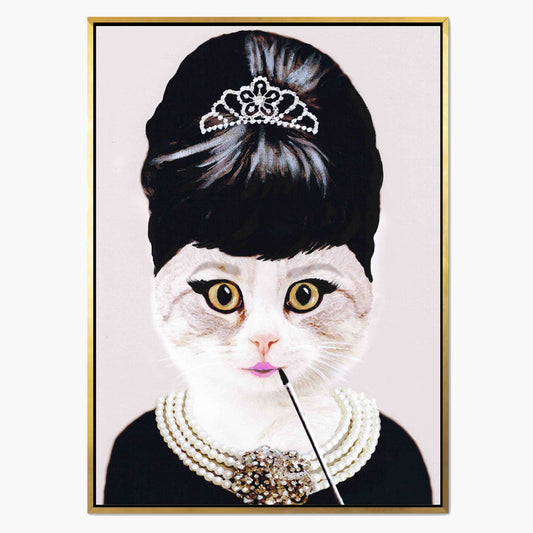 AUDREY HEPBURN CAT | CANVAS