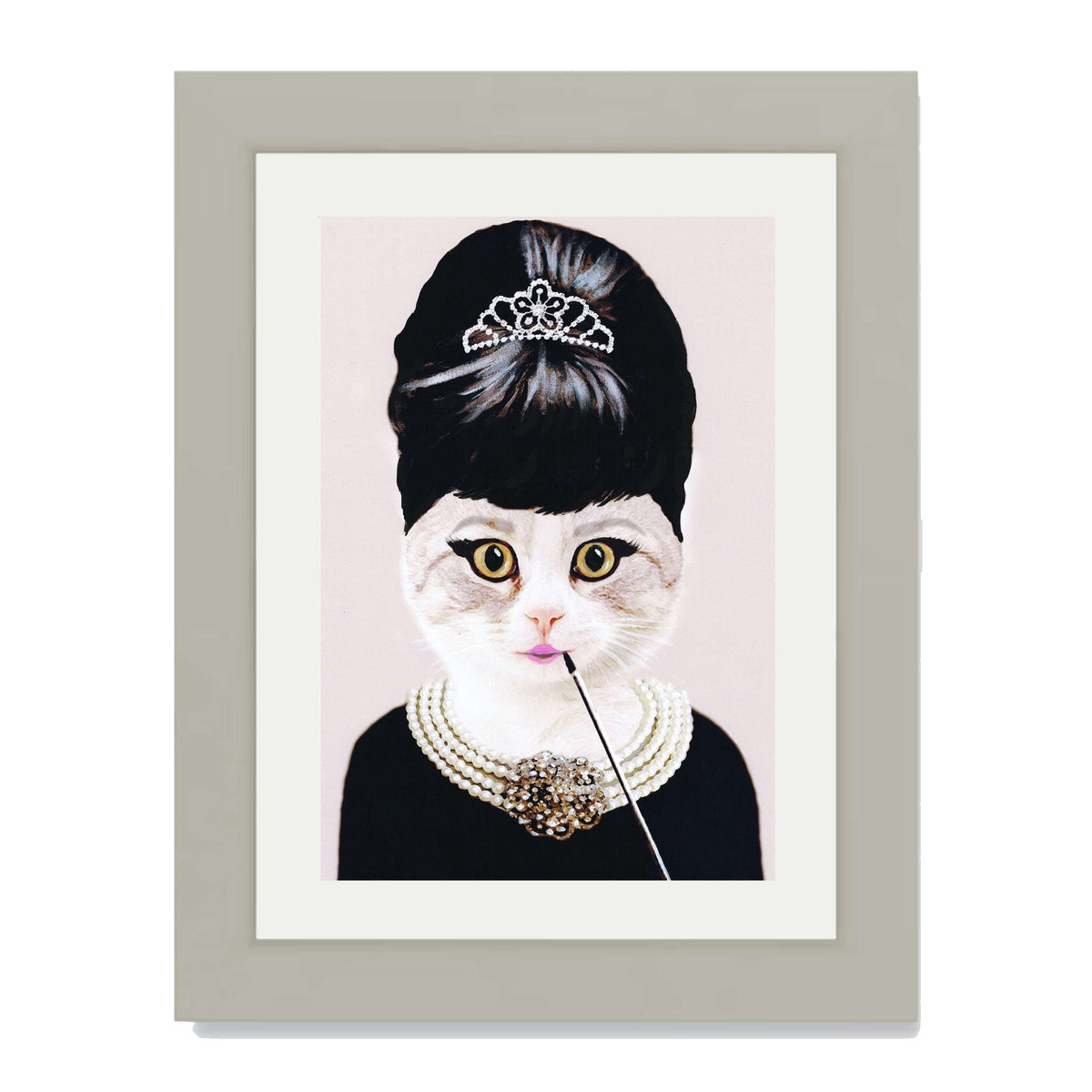 AUDREY HEPBURN CAT | PRINT
