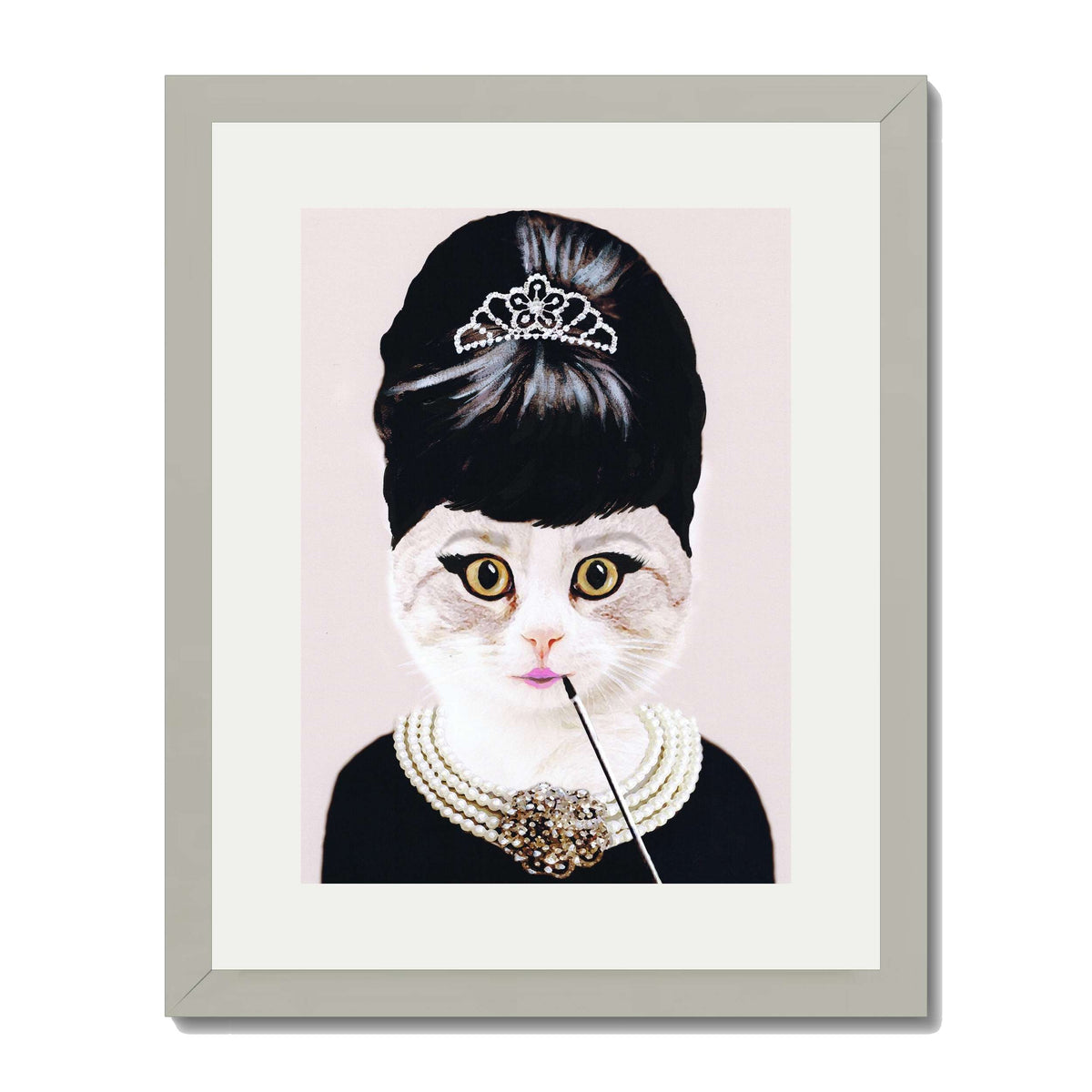 AUDREY HEPBURN CAT | PRINT