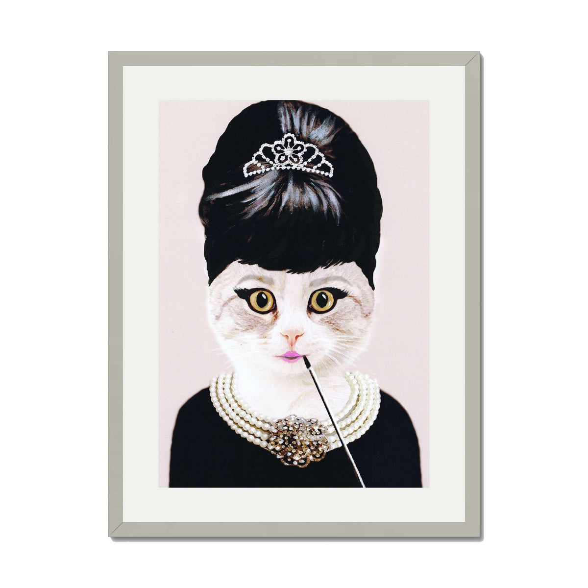 AUDREY HEPBURN CAT | PRINT