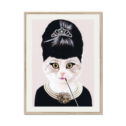AUDREY HEPBURN CAT | PRINT