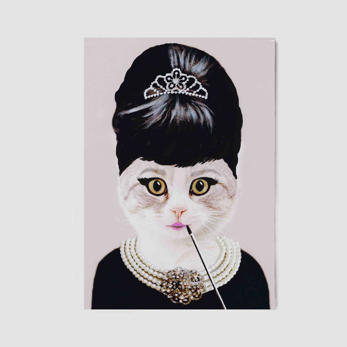 AUDREY HEPBURN CAT | CANVAS