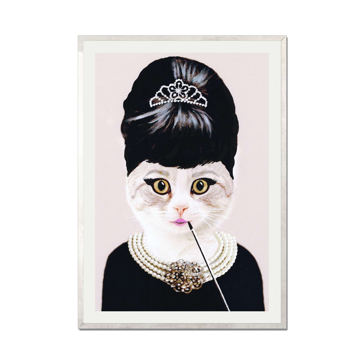AUDREY HEPBURN CAT | PRINT