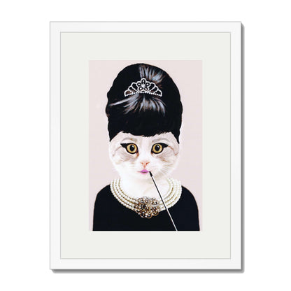 AUDREY HEPBURN CAT | PRINT