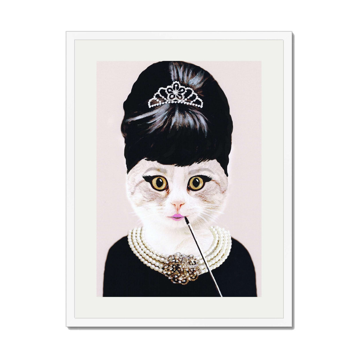 AUDREY HEPBURN CAT | PRINT