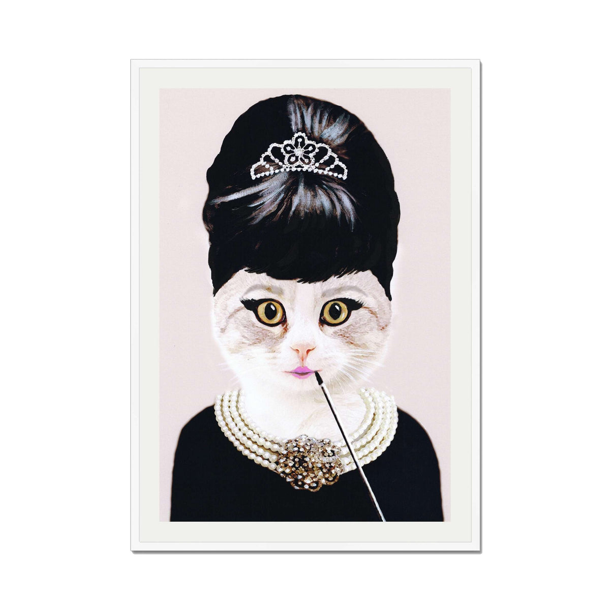 AUDREY HEPBURN CAT | PRINT