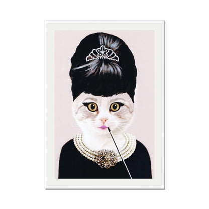 AUDREY HEPBURN CAT | PRINT