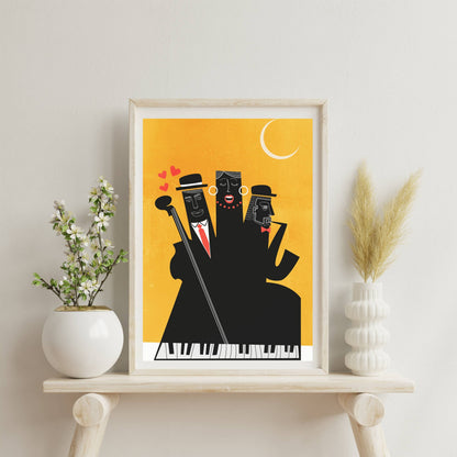 CASABLANCA JAZZ YELLOW | PRINT