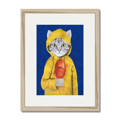 CAT WITH FISH | PRINT