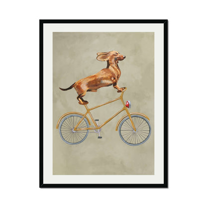 DACHSHUND ON BICYCLE | PRINT