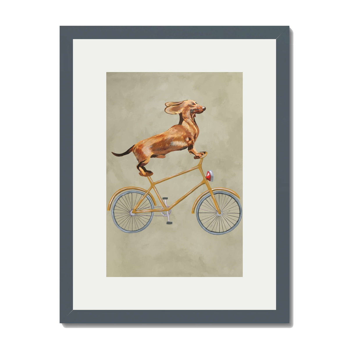 DACHSHUND ON BICYCLE | PRINT
