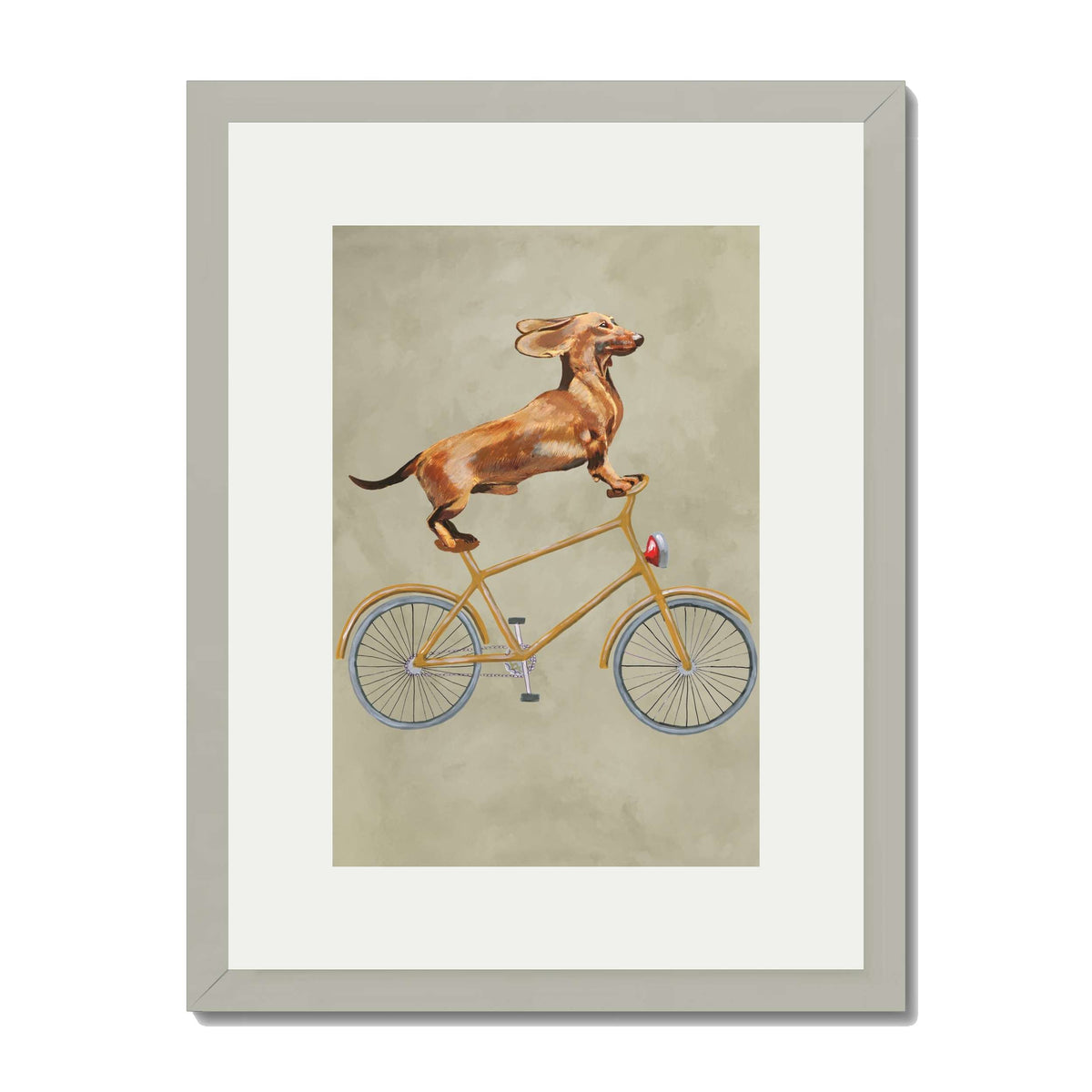 DACHSHUND ON BICYCLE | PRINT