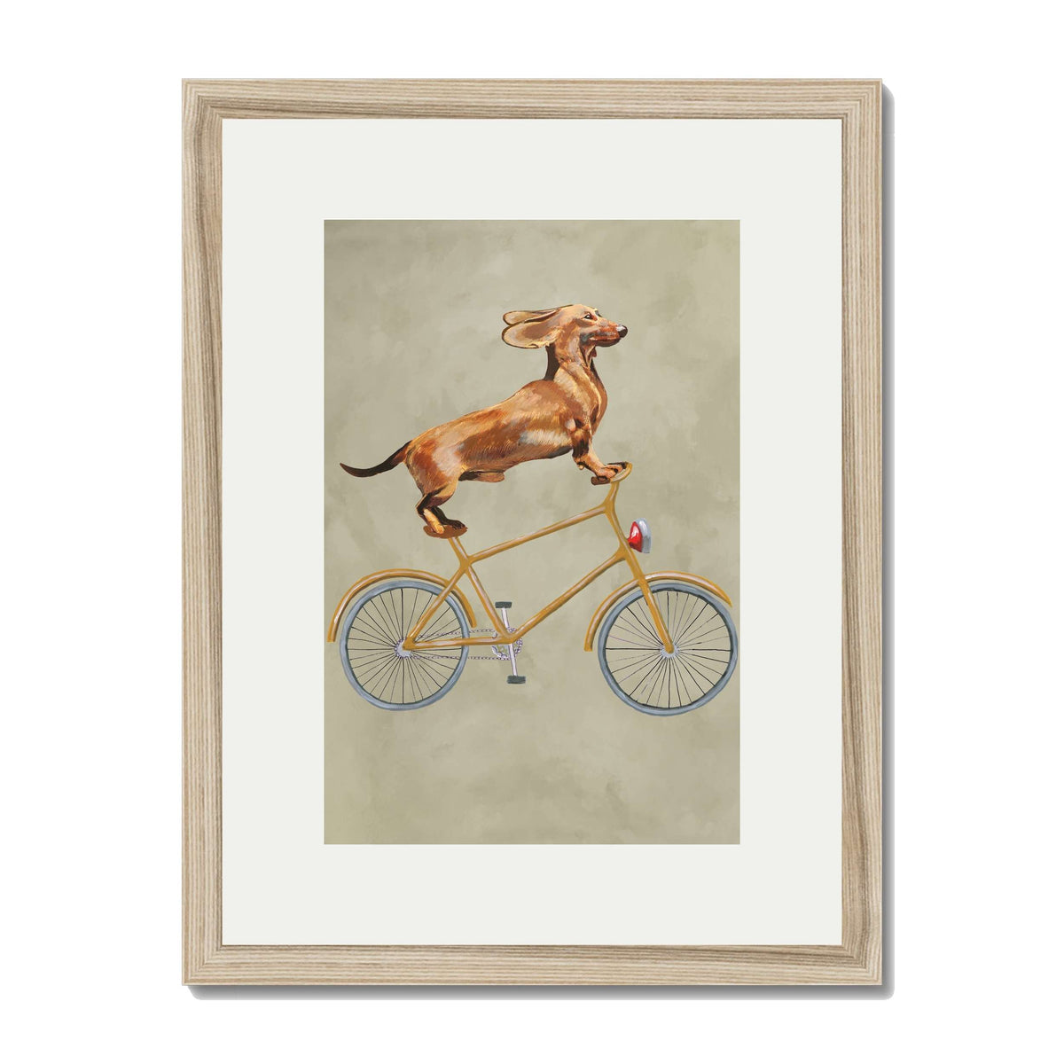 DACHSHUND ON BICYCLE | PRINT