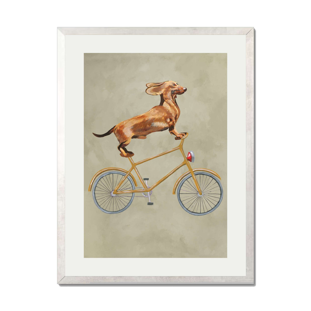 DACHSHUND ON BICYCLE | PRINT