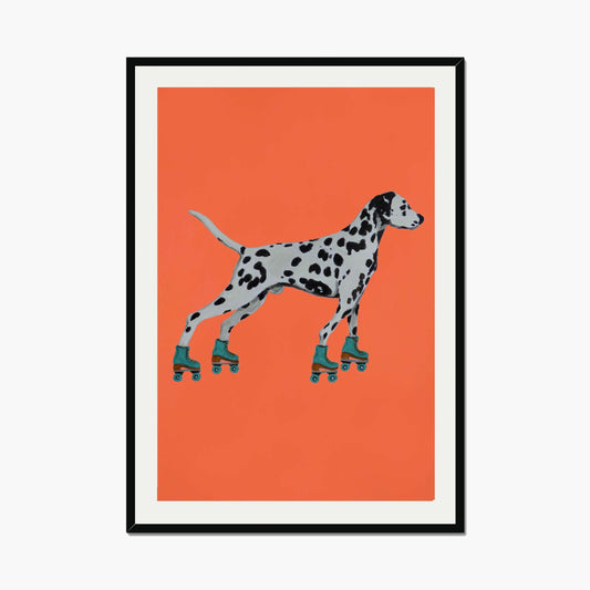 DALMATIAN WITH ROLLERSKATES | PRINT