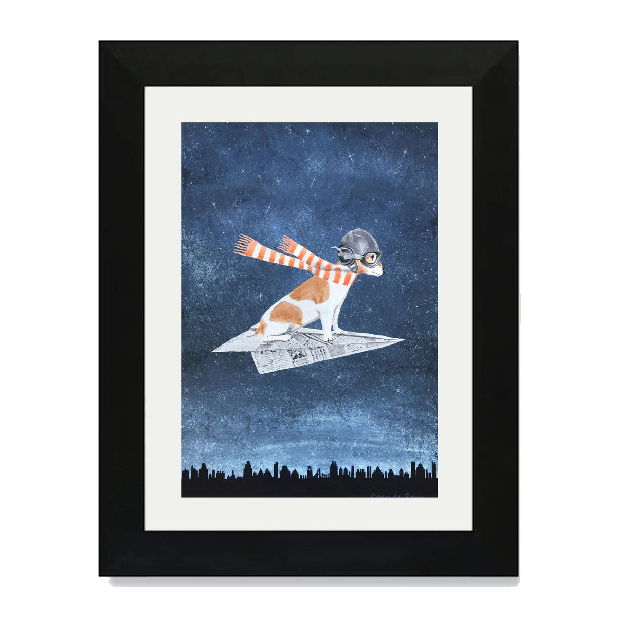 JACK RUSSELL ON PAPER PLANE | PRINT