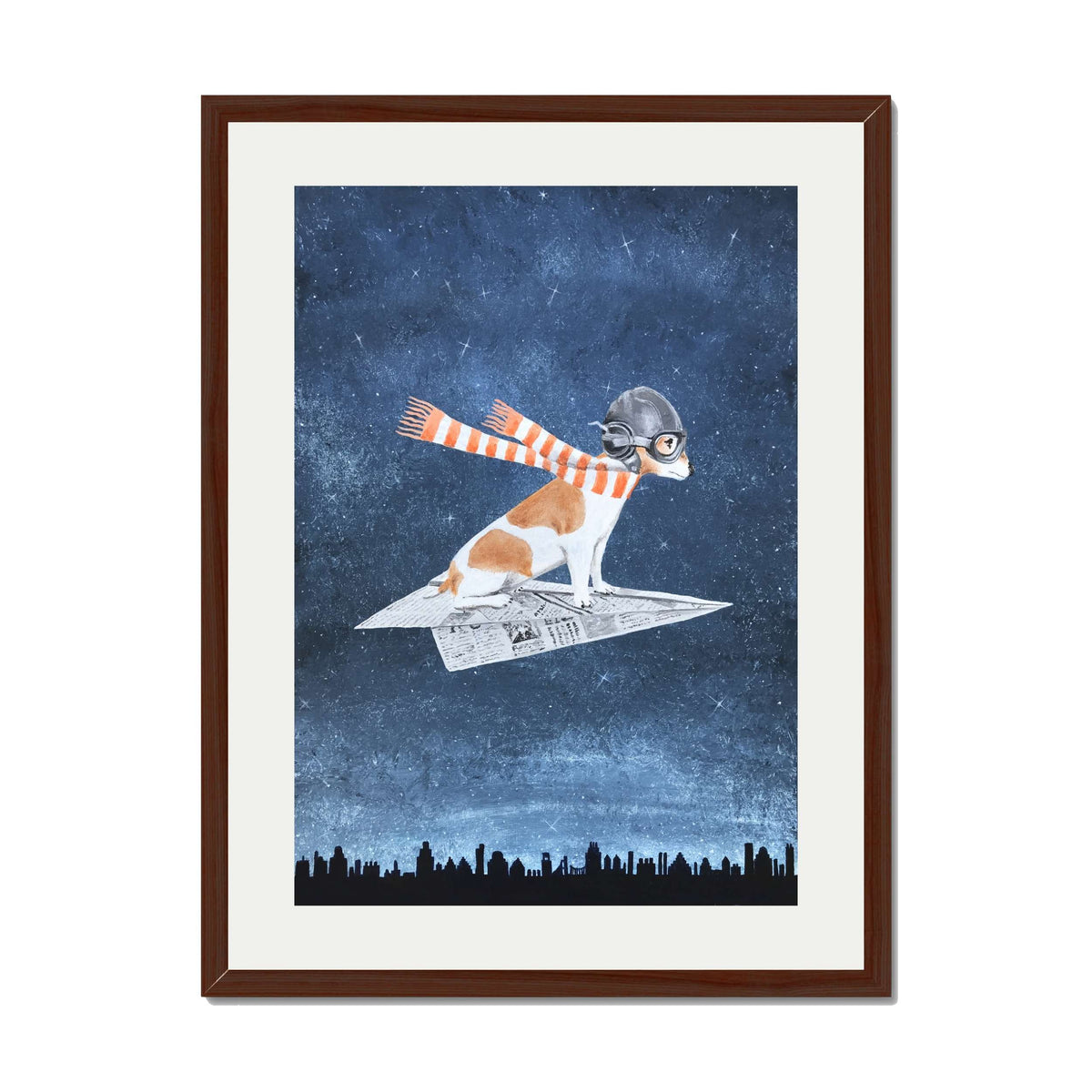 JACK RUSSELL ON PAPER PLANE | PRINT