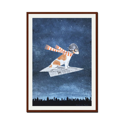 JACK RUSSELL ON PAPER PLANE | PRINT