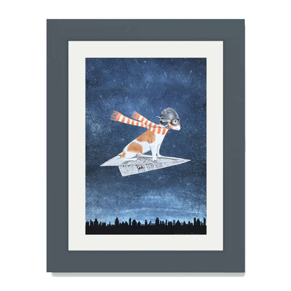 JACK RUSSELL ON PAPER PLANE | PRINT