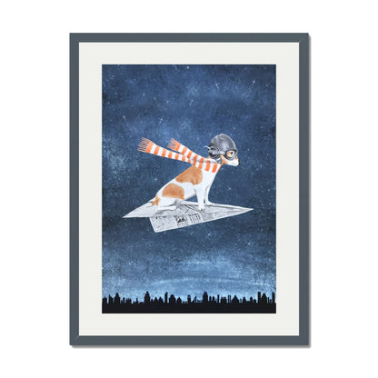 JACK RUSSELL ON PAPER PLANE | PRINT