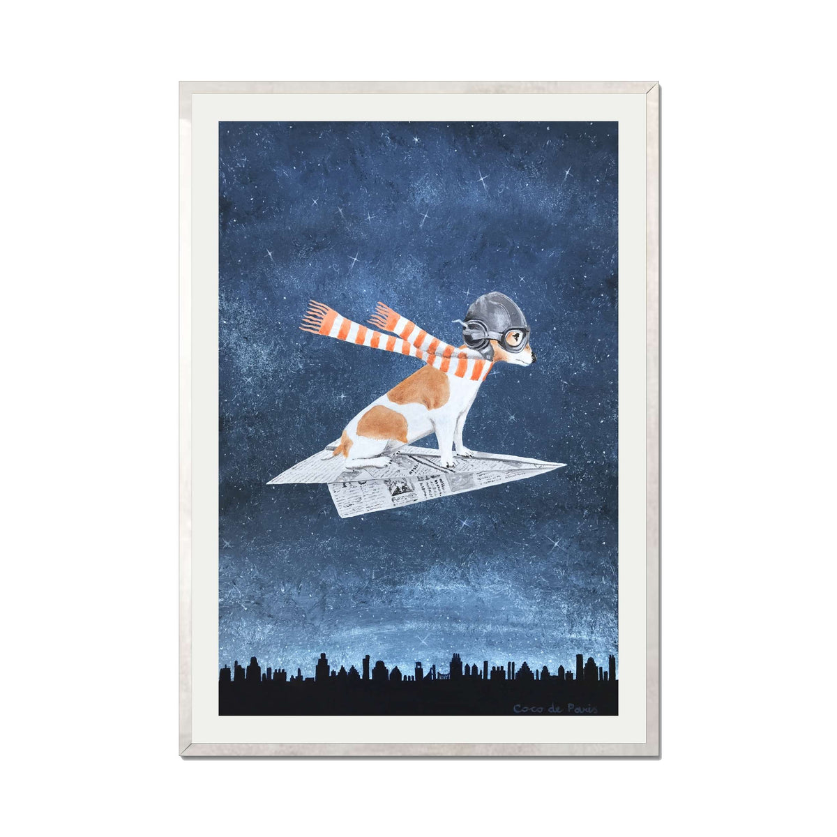 JACK RUSSELL ON PAPER PLANE | PRINT