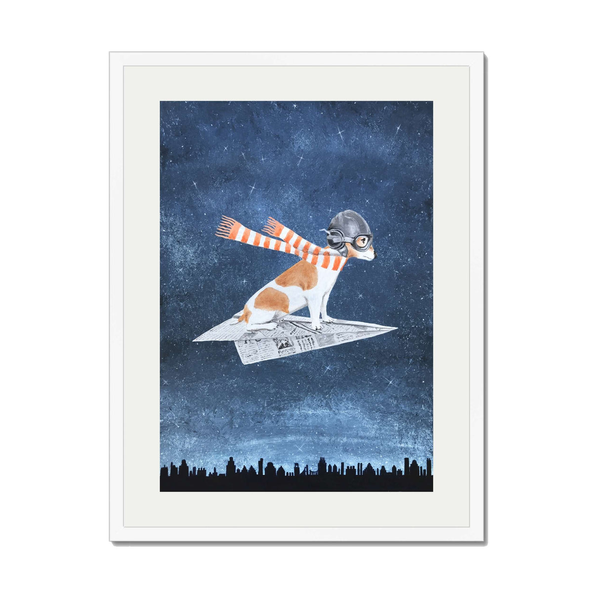 JACK RUSSELL ON PAPER PLANE | PRINT