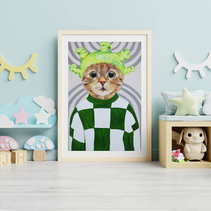 RETRO CAT | PRINT